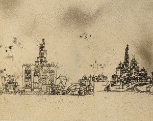 Starożytne miasto na wodzie; Stare miasto nad wodą autorstwa Paul Klee