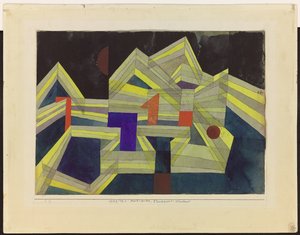 Architektura, przejrzysta strukturalna autorstwa Paul Klee