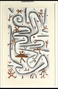 Obszar Wysokich Nastrojów; Gelande des Ubermutes autorstwa Paul Klee