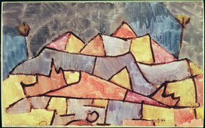 Surowy górski kształt autorstwa Paul Klee