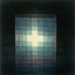 Chrześcijański obraz krzyża grobowego autorstwa Paul Klee