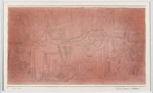 Świątynie klifowe z jodłami autorstwa Paul Klee