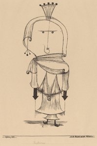 Wiedźma z grzebieniem autorstwa Paul Klee