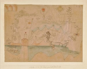 Rysunek do wypożyczalni łodzi, 1918. autorstwa Paul Klee