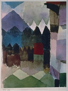 Wiatr Fohna w ogrodzie Franza Marca autorstwa Paul Klee