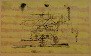 Rusztowanie na głowę monumentalnej rzeźby autorstwa Paul Klee
