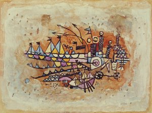 Scena portowa autorstwa Paul Klee