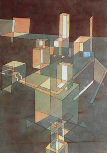 Włoskie miasto, Paul Klee (1879-1940), akwarela na papierze Ingres, 34x23 cm autorstwa Paul Klee