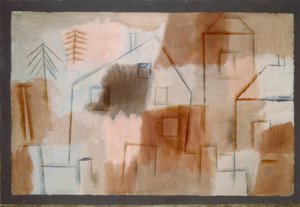 Miejsce w kolorze niebieskim i pomarańczowym autorstwa Paul Klee