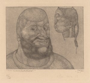 Perseusz (Wit triumfował nad smutkiem) [Perseusz – triumf mózgu nad ciałem] autorstwa Paul Klee