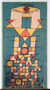 Pocztówka do wystawy Bauhausu „Aspekt wzniosłości” autorstwa Paul Klee