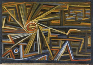 Promieniowanie i rotacja Klee, Paul (1879-1940). Olej na papierze, format: 35,6x52 autorstwa Paul Klee