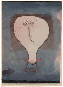 Strach dziewczyny. 1922 autorstwa Paul Klee