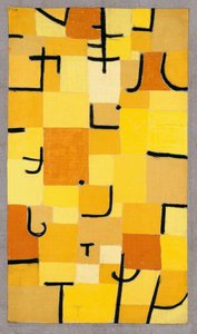 Znaki w kolorze żółtym, 1937. autorstwa Paul Klee