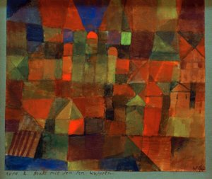 Miasto z trzema kopułami autorstwa Paul Klee