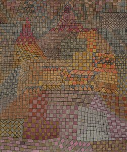 Zamek miejski Kr. 1932 autorstwa Paul Klee