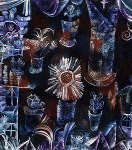 natureza morta com cardo; Natureza morta com o polidor de sangue de cardo autorstwa Paul Klee