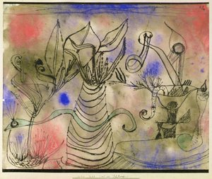 Martwa natura z wężem autorstwa Paul Klee