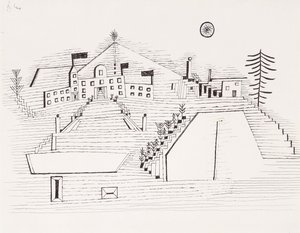 Pałac Letni w Beride; Letni pałac w pobliżu Beride autorstwa Paul Klee