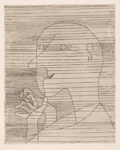 Kalkulujący starzec autorstwa Paul Klee