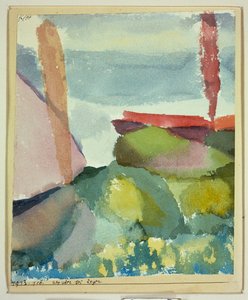 Wybrzeże w deszczu autorstwa Paul Klee