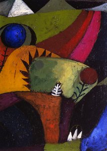 Trzy białe dzwonkowe kwiaty autorstwa Paul Klee