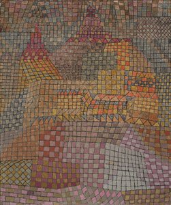 Zamek miejski Kr.. autorstwa Paul Klee