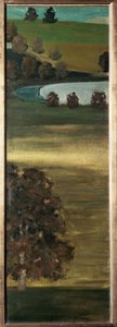Widok na dolinę Aar, Szwajcaria - Malarstwo autorstwa Paul Klee