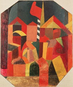 Z czerwoną flagą autorstwa Paul Klee