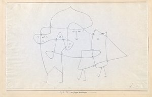 En group zamknięte Enlacés en un groupe, 1930. autorstwa Paul Klee
