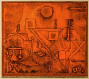 sceniczno-fizjonomiczny autorstwa Paul Klee