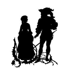 Faust i Margarete (grafika) autorstwa Paul Konewka