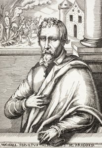 Michael Servetus, znany również jako Miguel Servet lub Miguel Serveto autorstwa Paul Lacroix