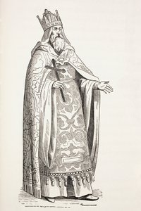 Prester John, znany również jako Prezbiter Johannes. autorstwa Paul Lacroix