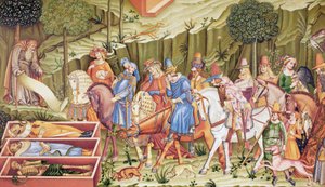 Triumf śmierci, fresk w Campo-Santo, Piza, Włochy, przypisywany Francesco Trainiemu. autorstwa Paul Lacroix