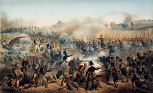 Bitwa nad rzeką Czernają 16 sierpnia 1855 r. XIX w. autorstwa Paul Levert