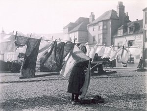 Wystawianie prania, Stare Miasto w Hastings