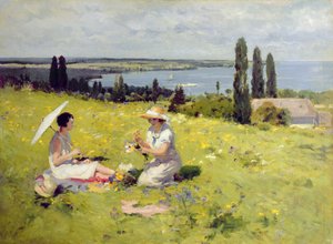 Zbieranie Kwiatów (olej na płótnie)