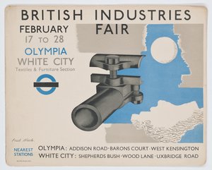 Plakat London Underground reklamujący British Industries Fair autorstwa Paul Nash