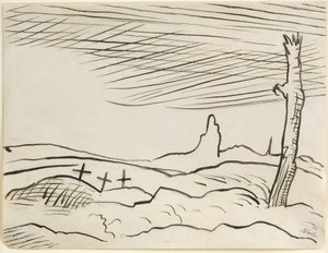 Pole bitwy autorstwa Paul Nash
