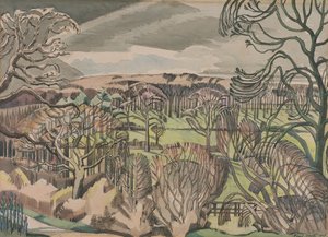 Krajobraz w Fulmer, Buckinghamshire autorstwa Paul Nash