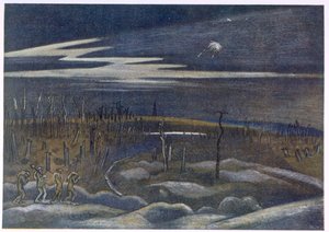 Meadow with Copse, z brytyjskich artystów na froncie, kontynuacja frontu zachodniego, część trzecia, Paul Nash autorstwa Paul Nash