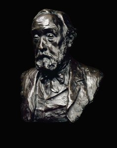 Portret Edgara Degasa (1834-1917) 1907 (brąz z ciemnobrązową patyną) autorstwa Paul Paulin