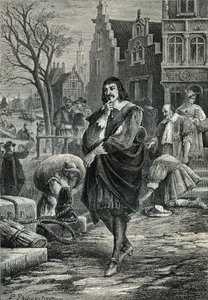 René Descartes w Amsterdamie autorstwa Paul Phillipoteaux