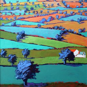 W pobliżu Sidmouth (akryl na pokładzie) autorstwa Paul Powis