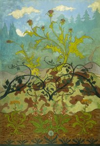 osty i naparstnica; Chardons et Digitales, 1899 autorstwa Paul Elie Ranson