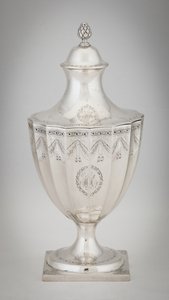 Urna Cukrowa, ok. 1795 (srebrna) autorstwa Paul Revere