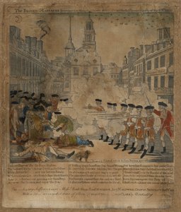Krwawa masakra autorstwa Paul Revere