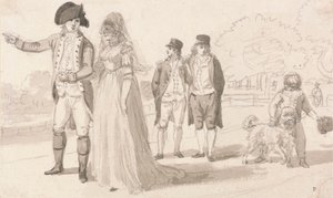 Rodzina w Hyde Parku autorstwa Paul Sandby