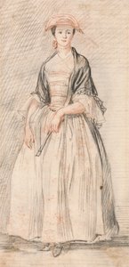 Dama z wentylatorem autorstwa Paul Sandby